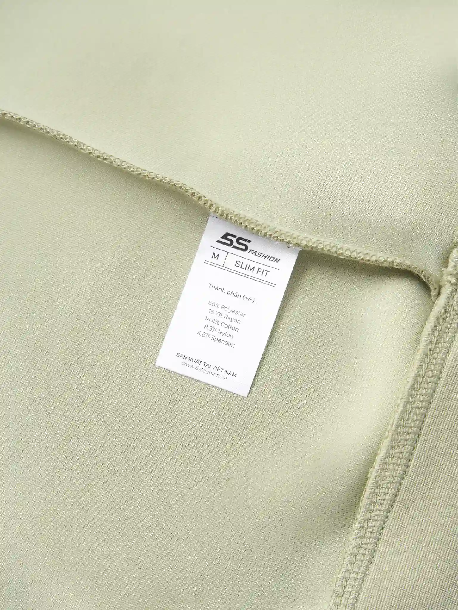 Áo Nỉ Nam 5S Fashion In Tay Phom Slimfit MBANI25003