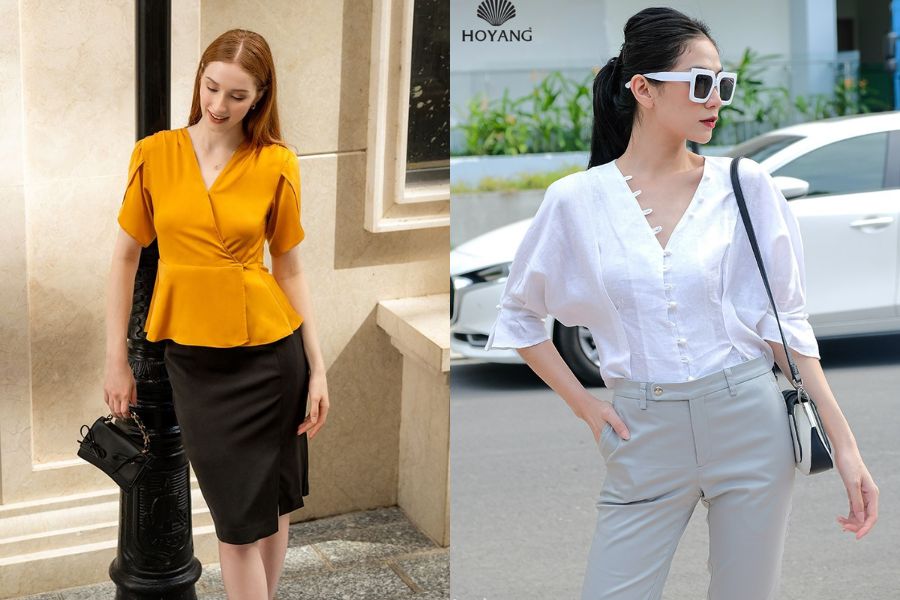 Áo/váy tay lỡ hoặc tay lửng dành cho nàng bắp tay to