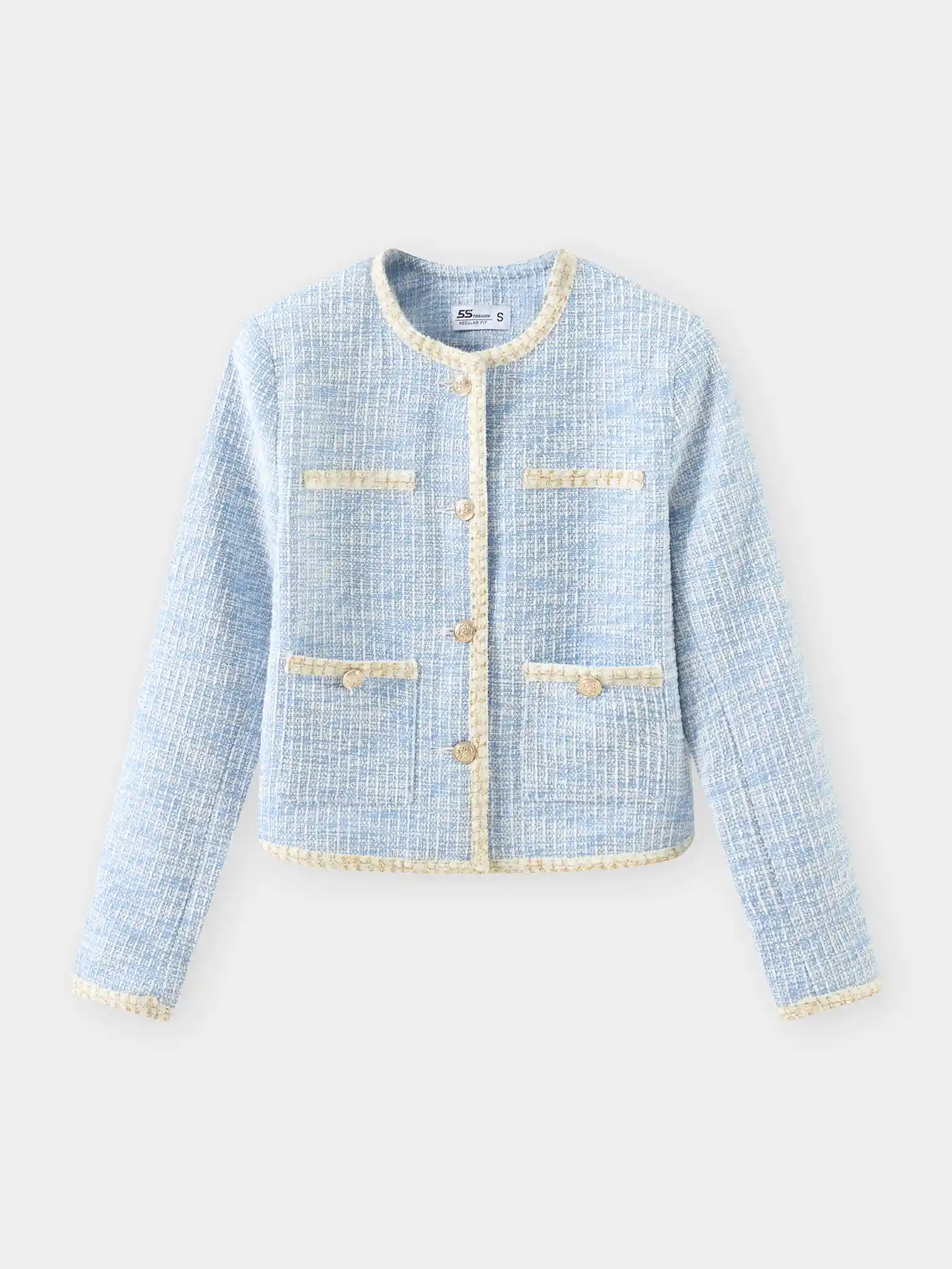 Áo Khoác Blazer Dạ Tweed 5S Fashion Nữ Tính, Thanh Lịch W0AKH25004