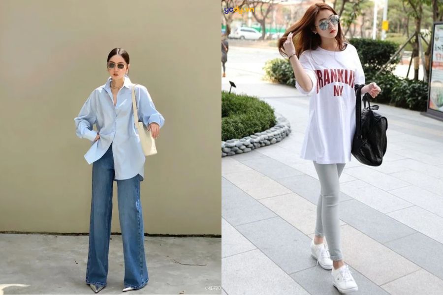 Áo/đầm dáng oversize dành cho nàng bắp tay to