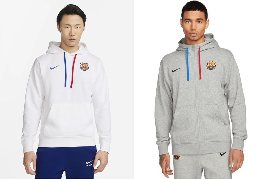 Áo hoodie bóng đá Nike x Barcelona
