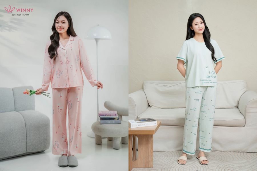 Thương hiệu đồ bộ Windy với phong cách họa tiết trẻ trung, giá cả phải chăng