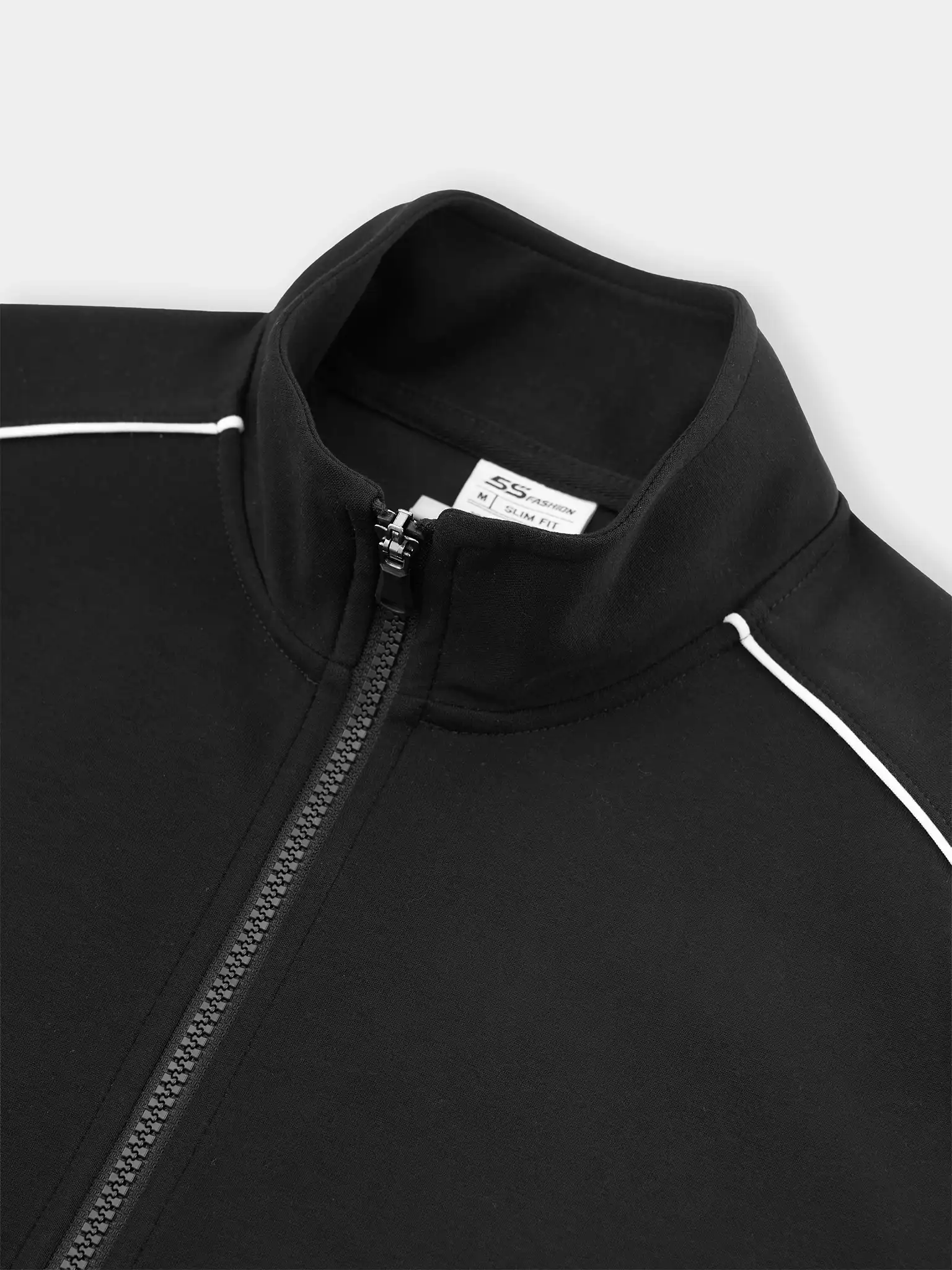 Bộ Nỉ Khóa Nam ZIP-STRIPE S-WARM Phối Line Phom Slimfit MBNK25027