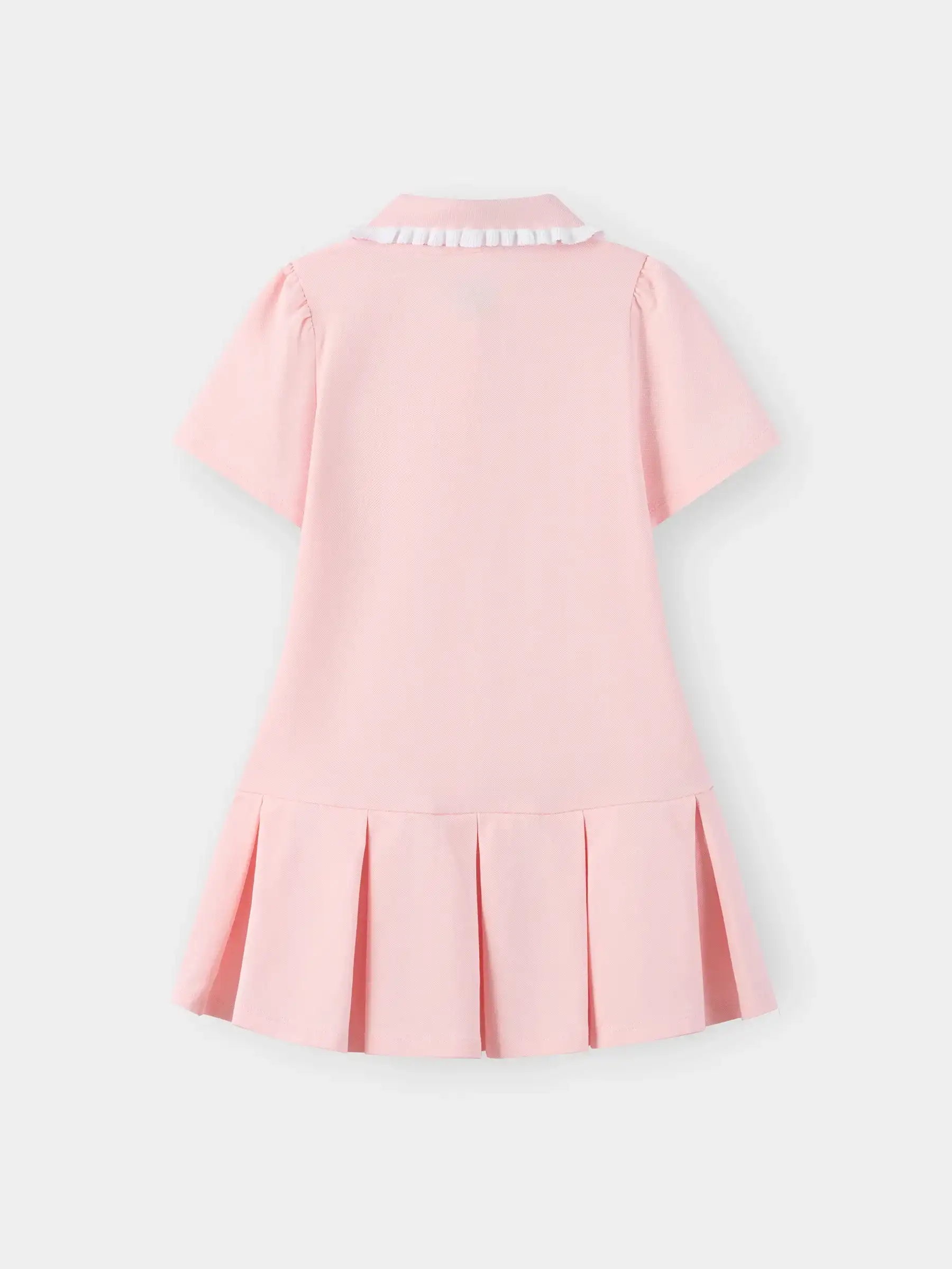 Váy Liền Bé Gái 5S Fashion Xếp Ly Cổ Polo G0VAY26002