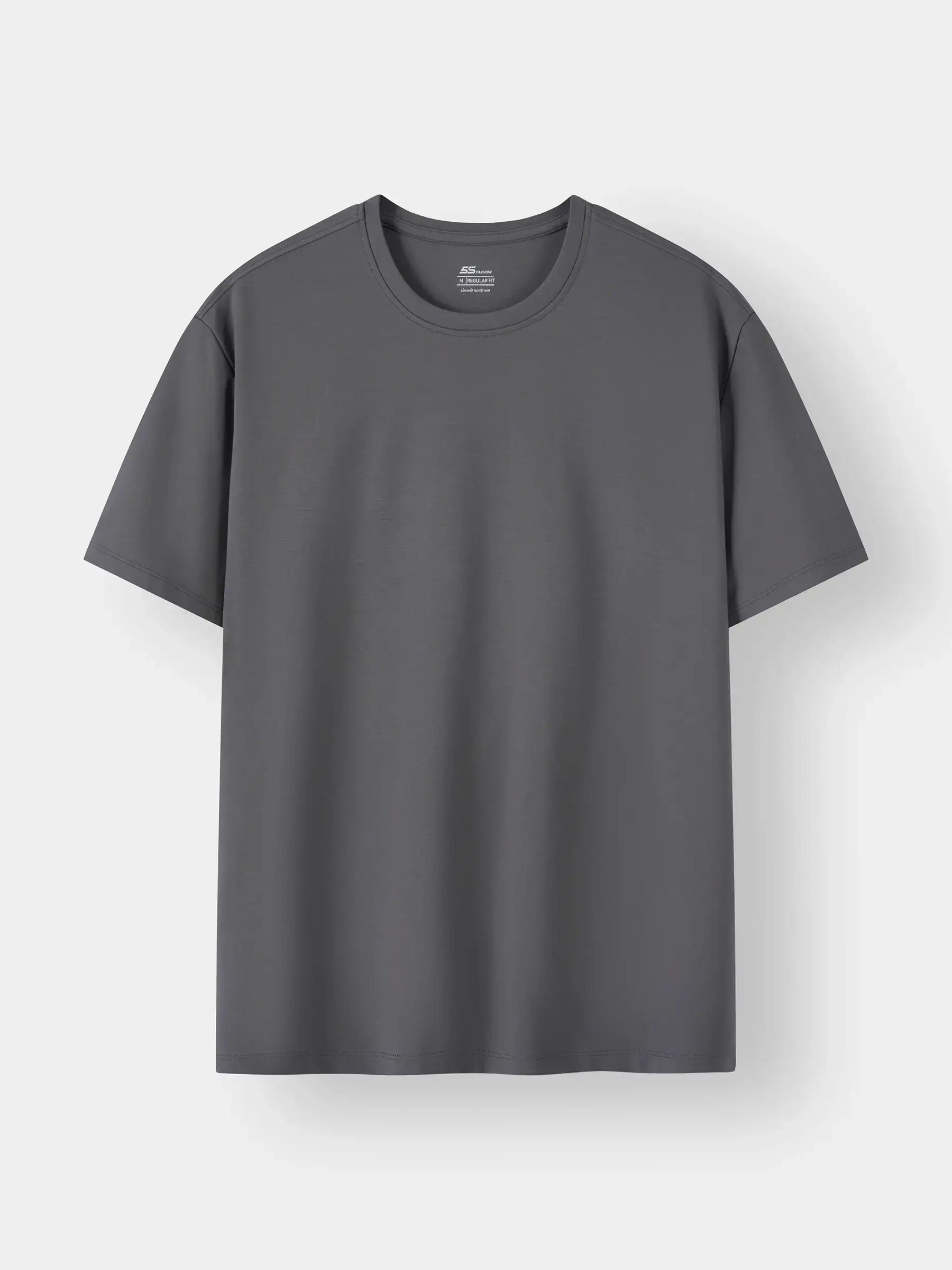 Áo Thun Nam 5S Fashion Trơn Basic Phom Regular M0ATS26054