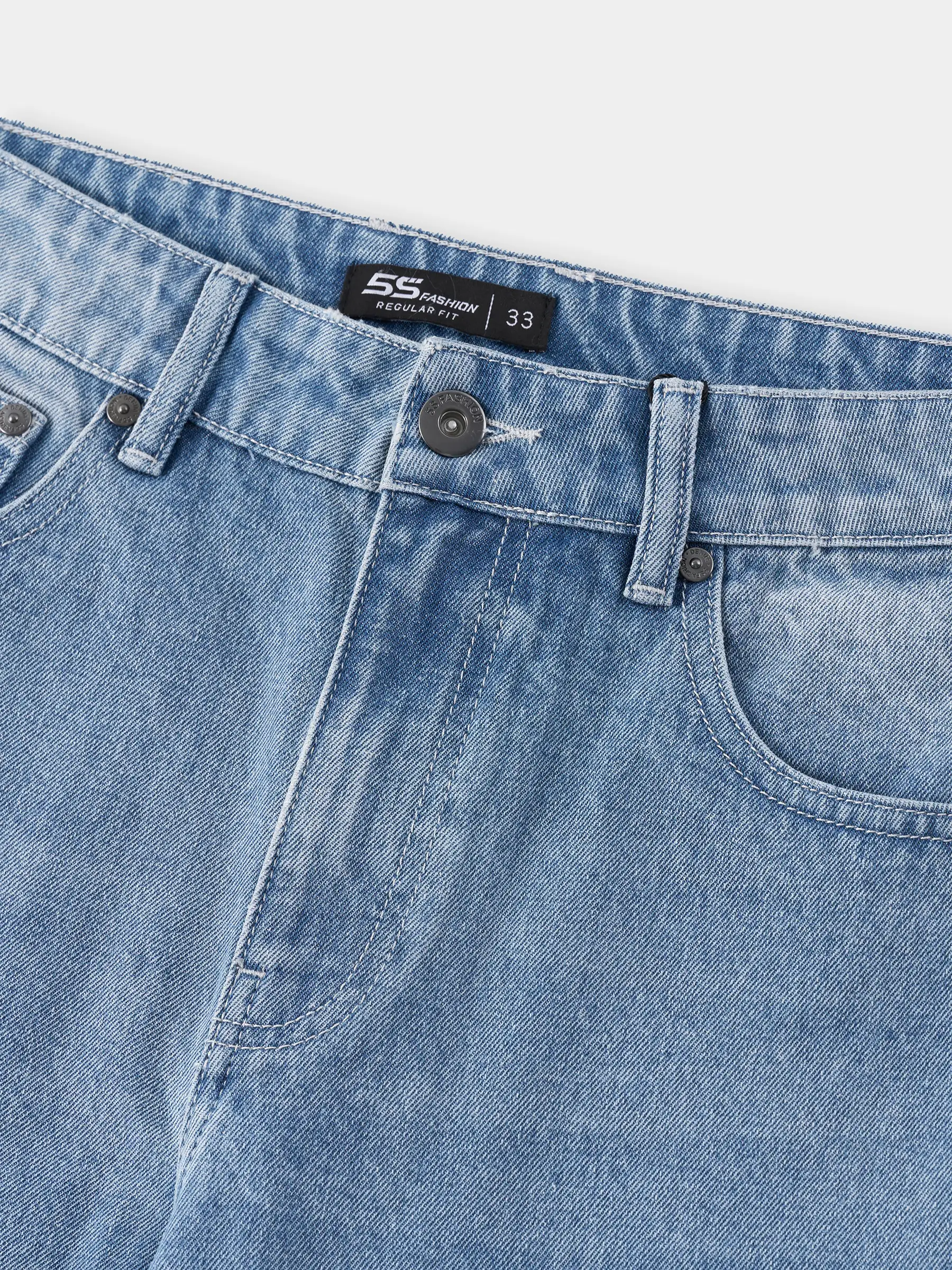 Quần Jean Nam 5S Fashion Phom Regular Basic M0QJE26015