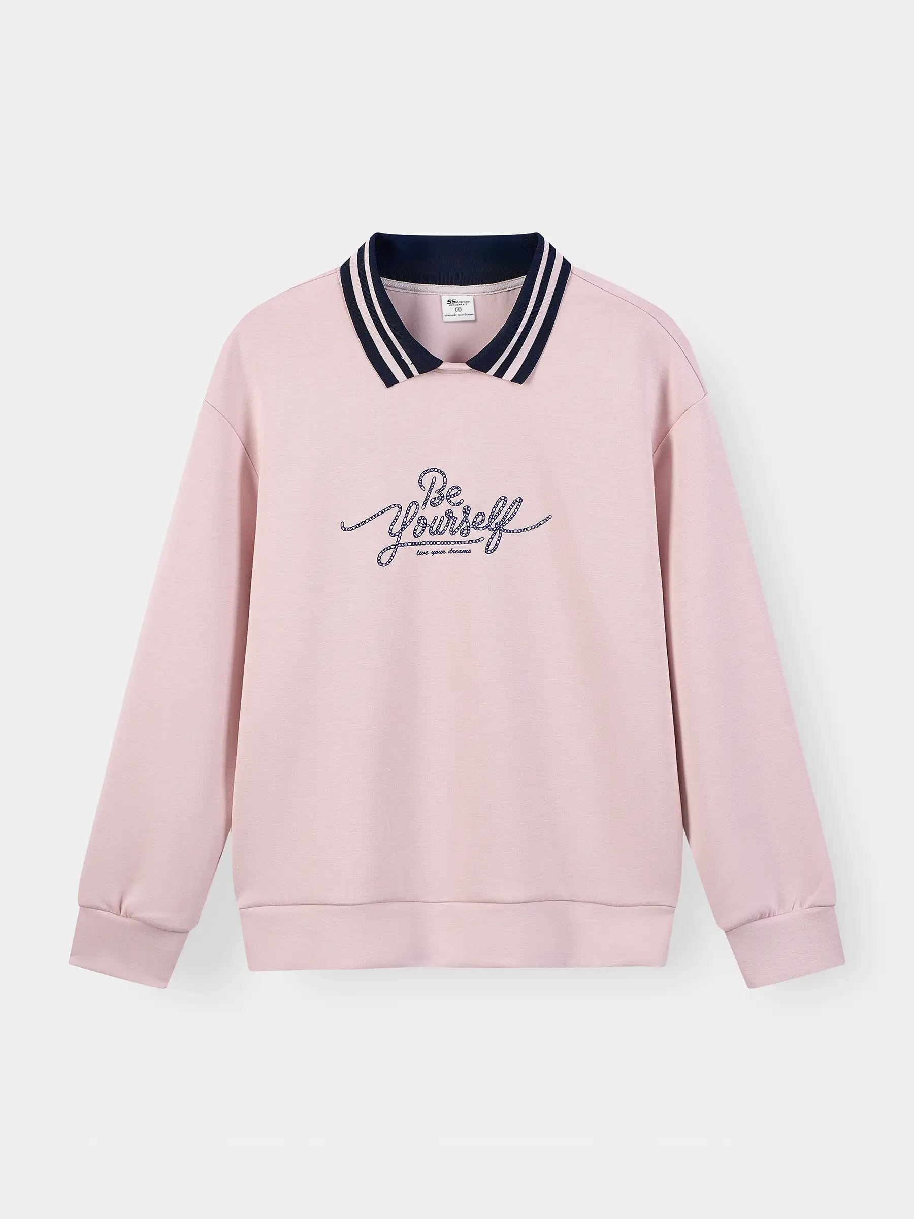 Áo Nỉ Nữ 5S FASHION Cổ Polo Phối Trẻ Trung, Cá Tính WBANI26017