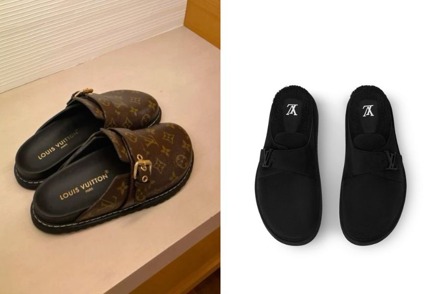 Mẫu giày mule từ thương hiệu Louis Vuitton