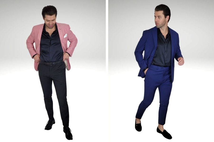 Áo sơ mi vải rũ kết hợp với blazer có thể mặc trong nhiều bối cảnh