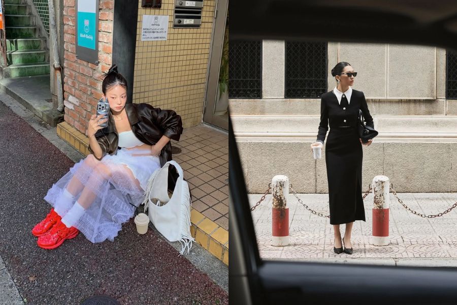 bổ sung sắc trắng cloud dancer trong outfit tối giản