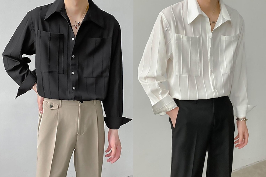 Những điểm nổi bật làm nên sức hút của áo sơ mi vải cát hàn