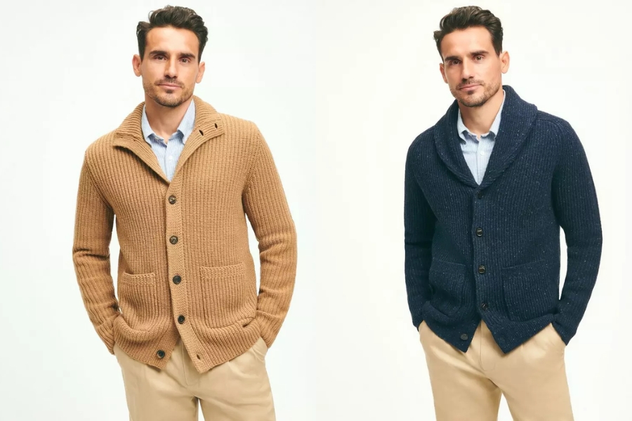 Áo len cardigan nhà Brooks Brothers