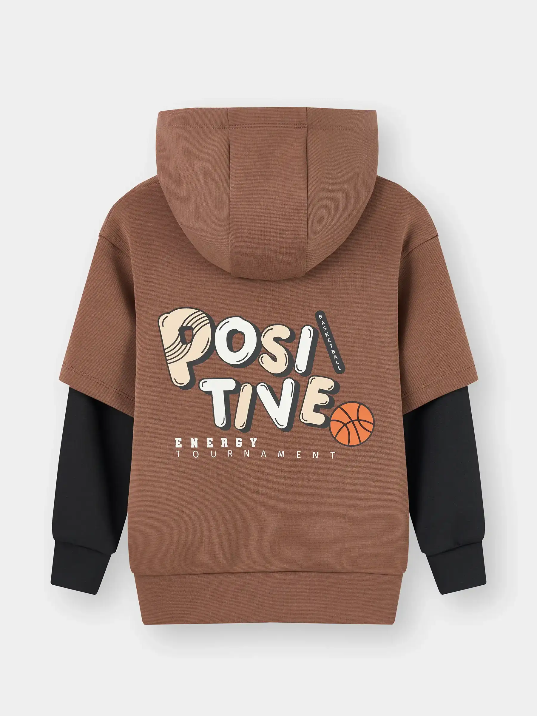 Áo Nỉ Hoodie Bé Trai 5S Fashion Can Phối Phom Regular B0ANI25001