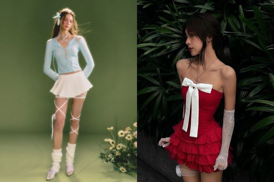 Chất liệu voan nhẹ nhàng là những món đồ mang đậm dấu ấn balletcore