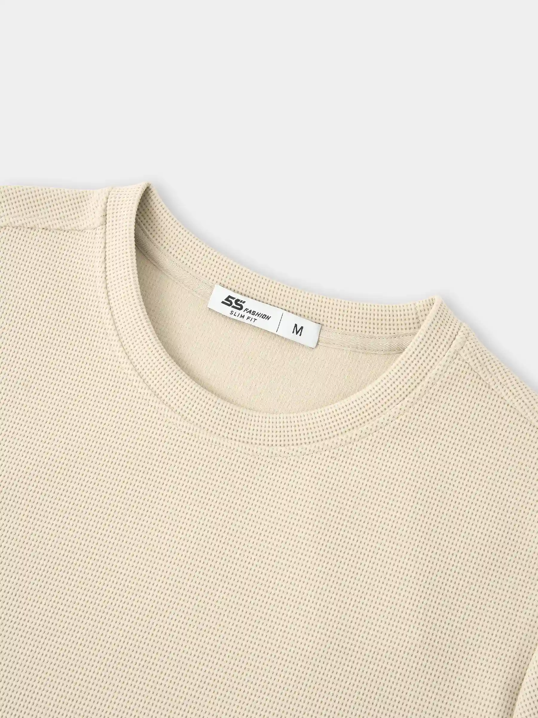 Áo Nỉ Nam 5S Fashion Vải Hiệu Ứng Phom Slimfit M0ANI25002