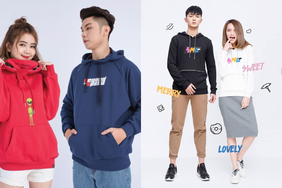 Áo hoodie đôi từ thương hiệu Davies