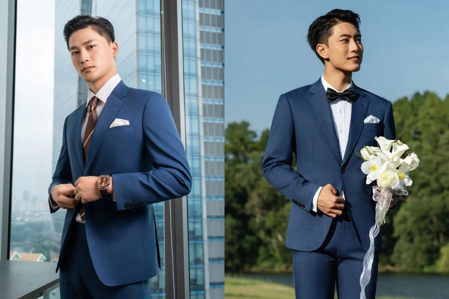 Bộ vest xanh lịch lãm từ Biluxury