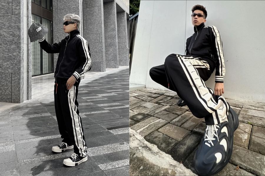 Double Tape Track Pants - Mẫu quần trackpants thời thượng