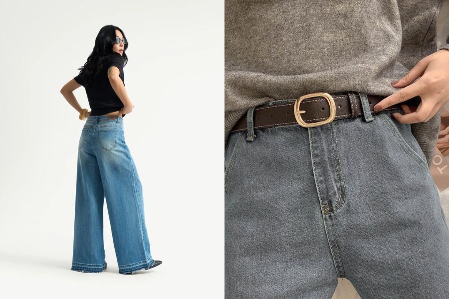 Chọn size quần jean nữ theo dáng người và lưng quần