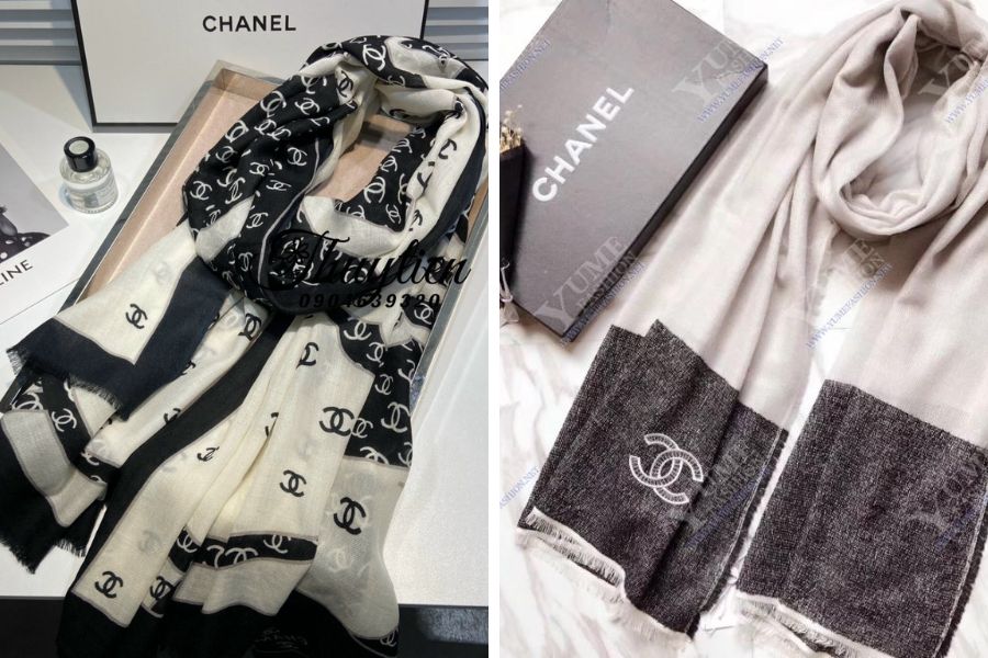 Mẫu khăn quàng cổ Chanel tinh tế, đẳng cấp