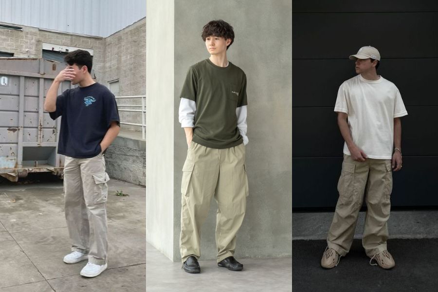 Quần cargo pants + áo Overshirt