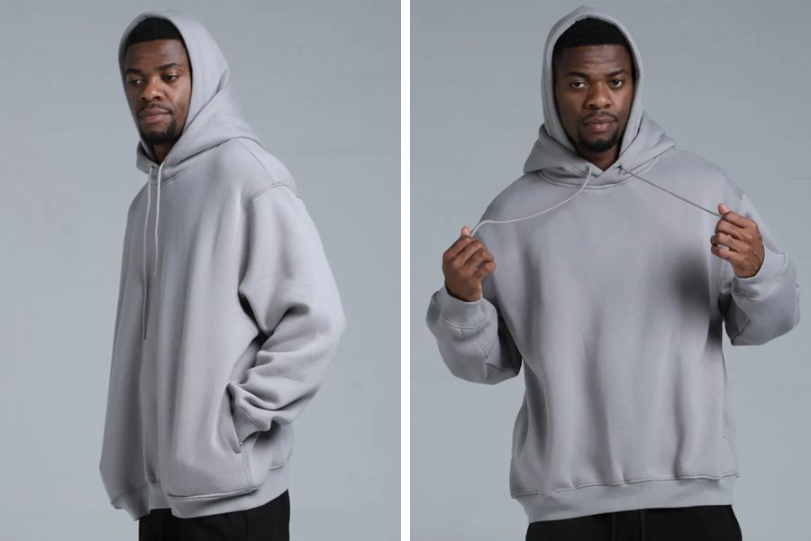 Áo hoodie 100% cotton thấm hút mồ hôi tốt