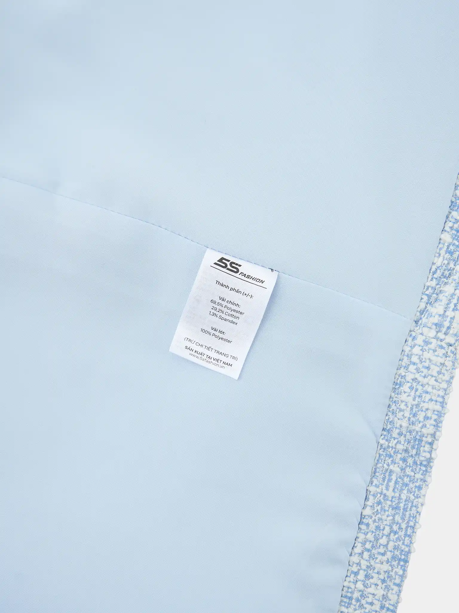 Áo Khoác Blazer Dạ Tweed 5S Fashion Nữ Tính, Thanh Lịch W0AKH25004