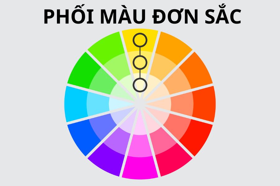 Phối màu đơn sắc 