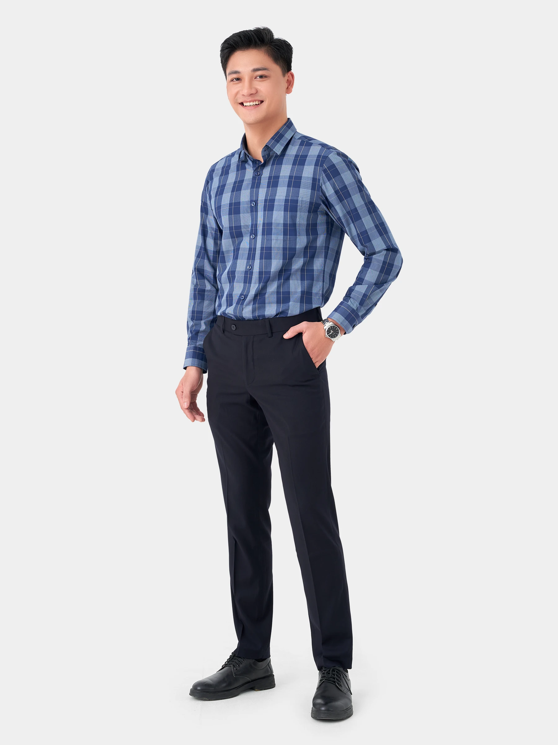 Quần Tây Nam 5S Fashion Slim Fit QAU23064 