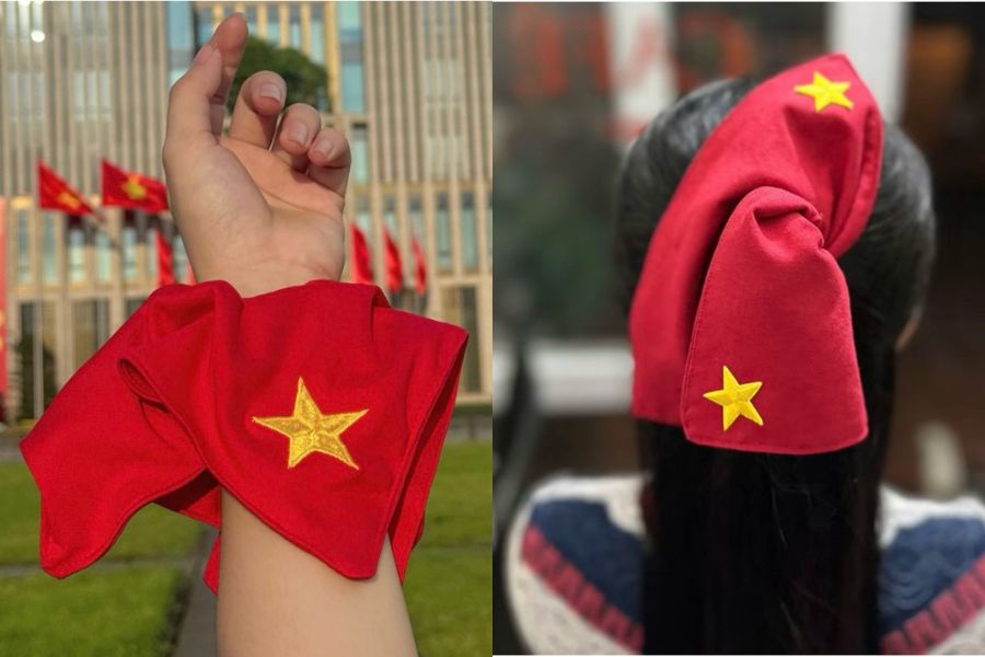 Scrunchies cờ đỏ sao vàng
