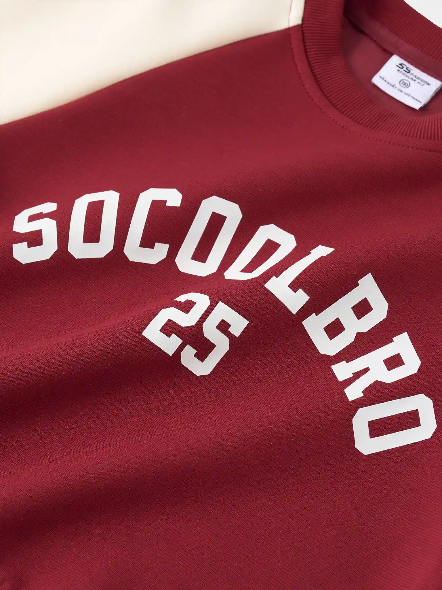 Áo Nỉ Bé Trai 5S Fashion Tay Raglan Can Phối In Cá Tính B0ANI25002