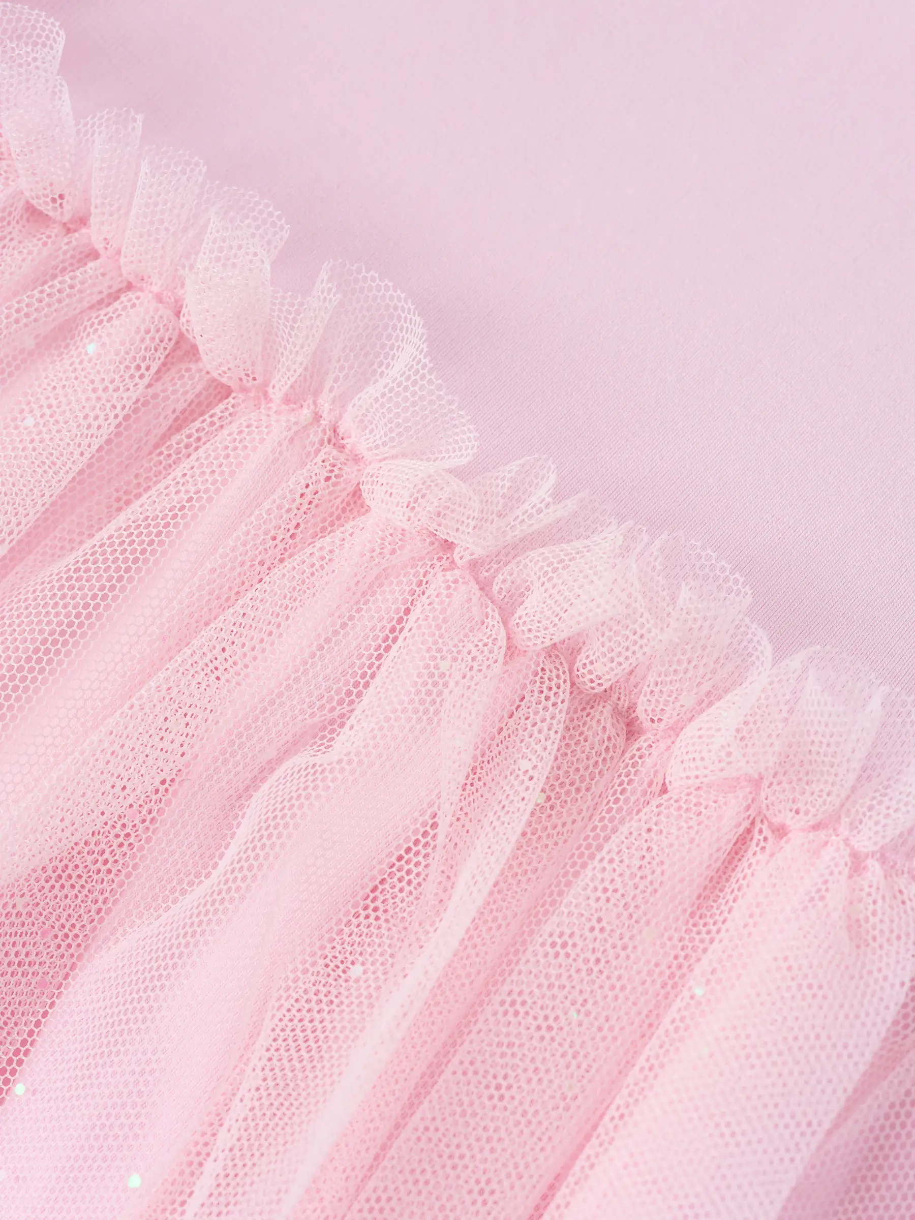 Váy Liền Tay Ngắn Bé Gái 5S Fashion Phối Lưới Phom Regular G0VAY26008