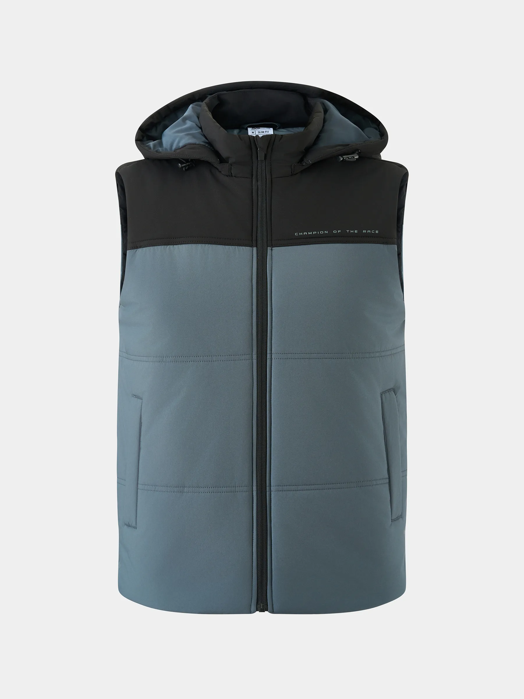 Áo Phao Gile Nam 5S Fashion Can Phối Mũ Tháo Được M0APH25008