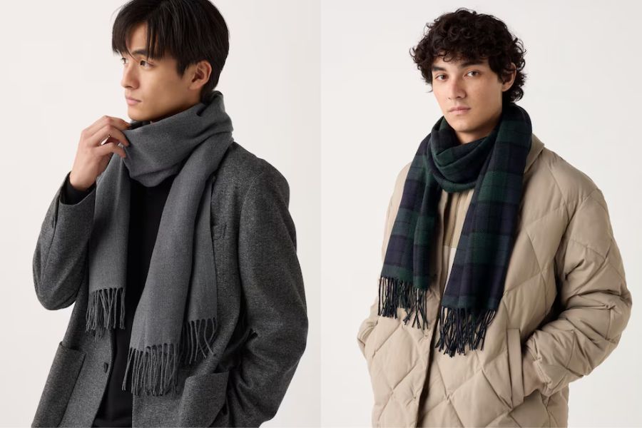 Shop khăn quàng cổ đôi UNIQLO