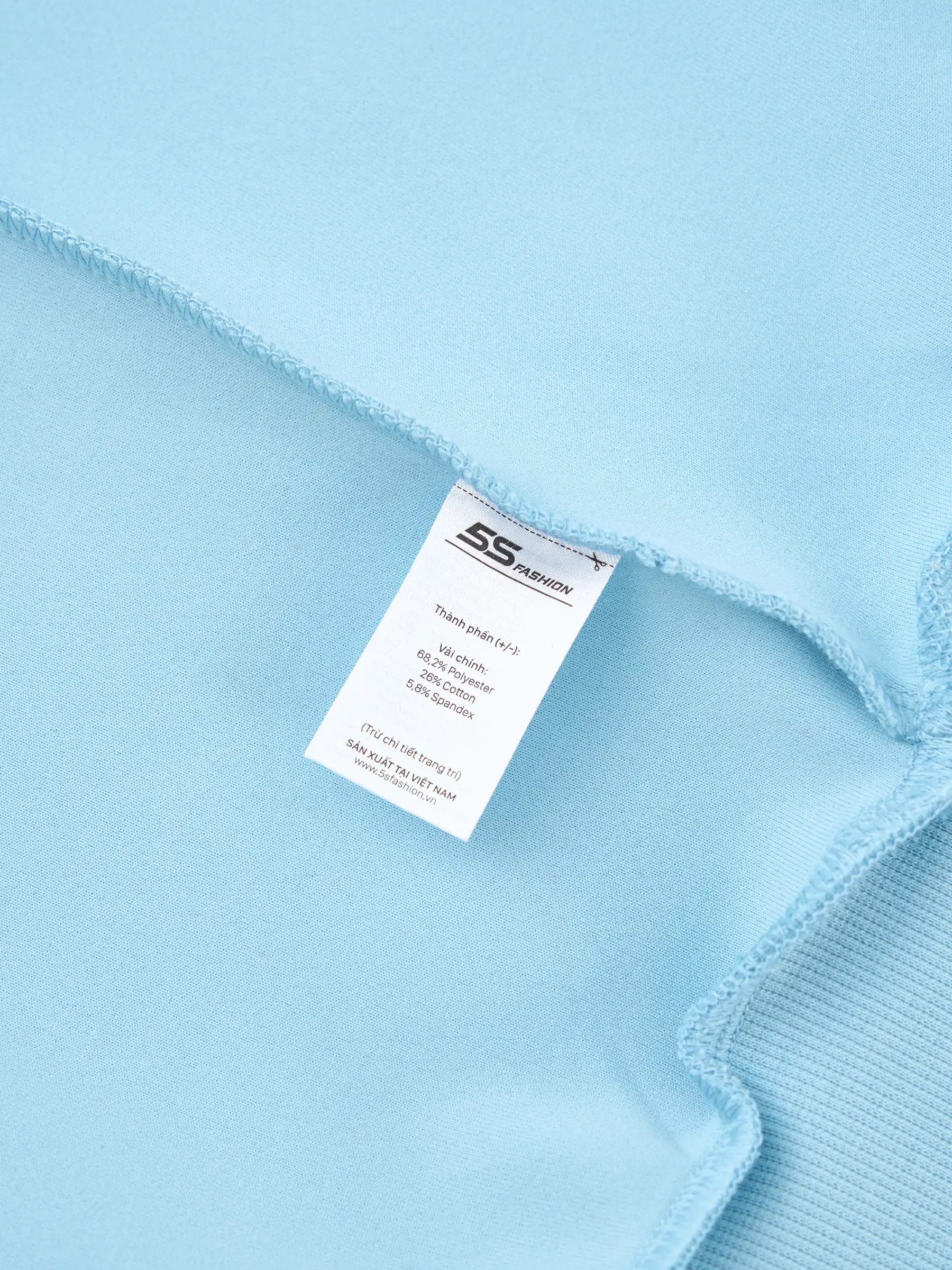 Áo Nỉ Nữ 5S Fashion Can Phối Phom Regular W0ANI25002