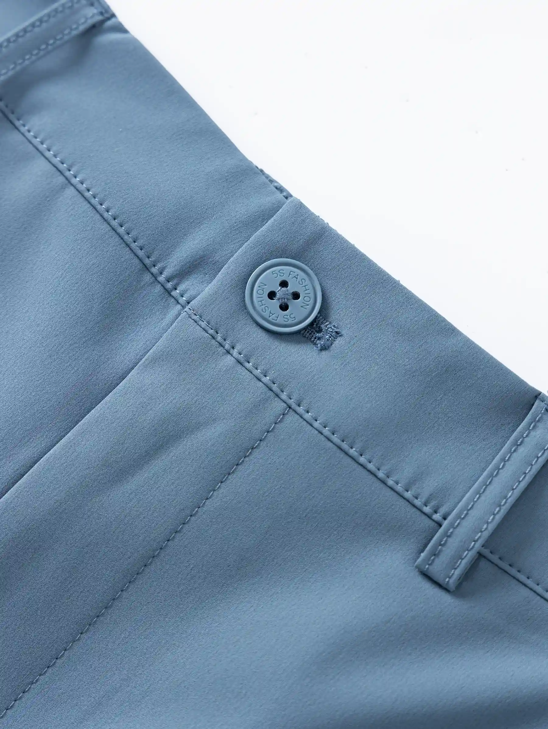 Quần Short Thể Thao Nam 5S Fashion Cạp Cúc Phối Chun Regular QST25009