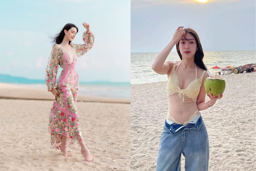 Tạo dáng chụp ảnh đi biển sexy, quyến rũ