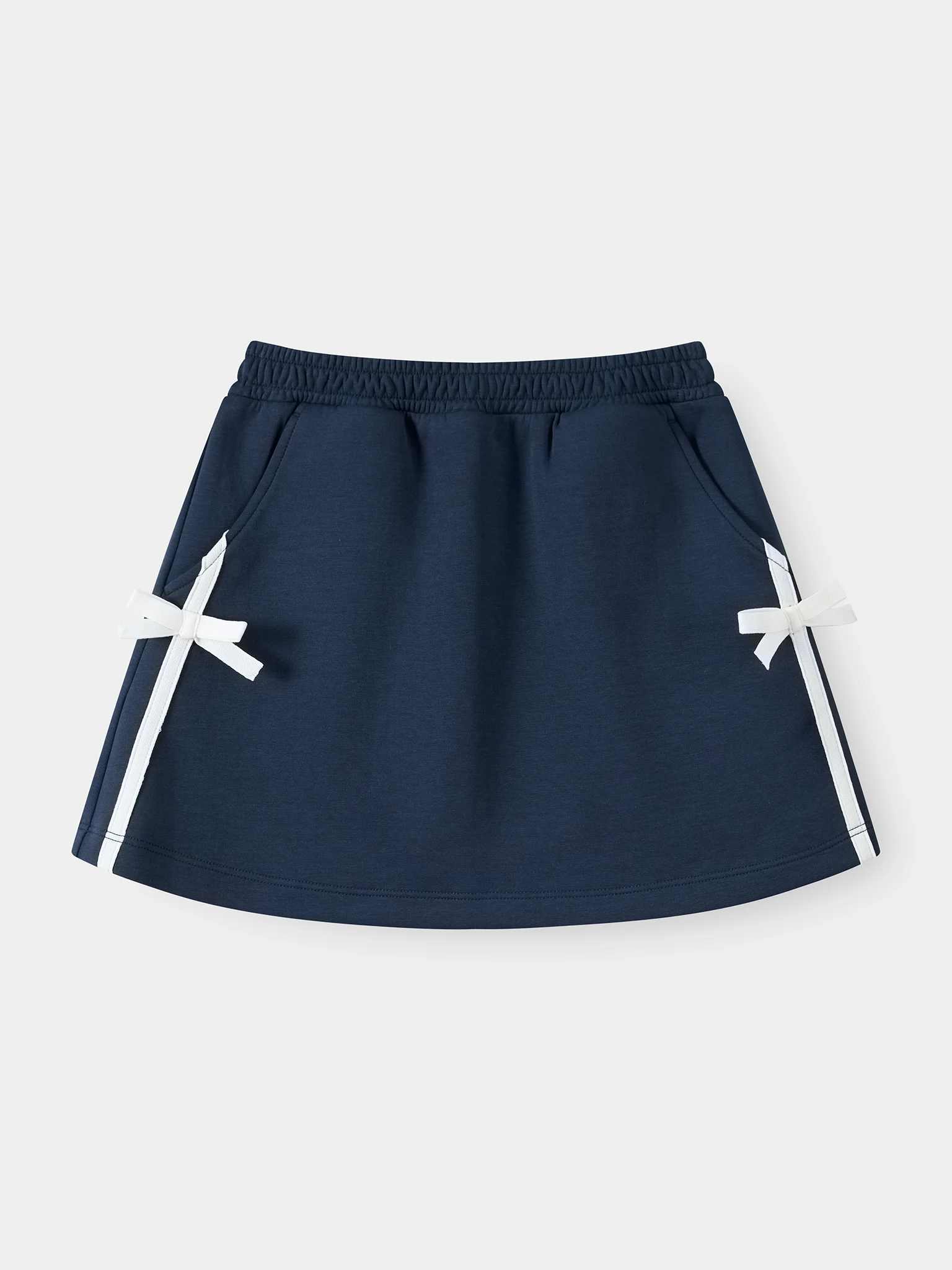 Chân Váy Bé Gái 5S Fashion Vải Nỉ Cạp Chun Phối Nơ GBCVN25001