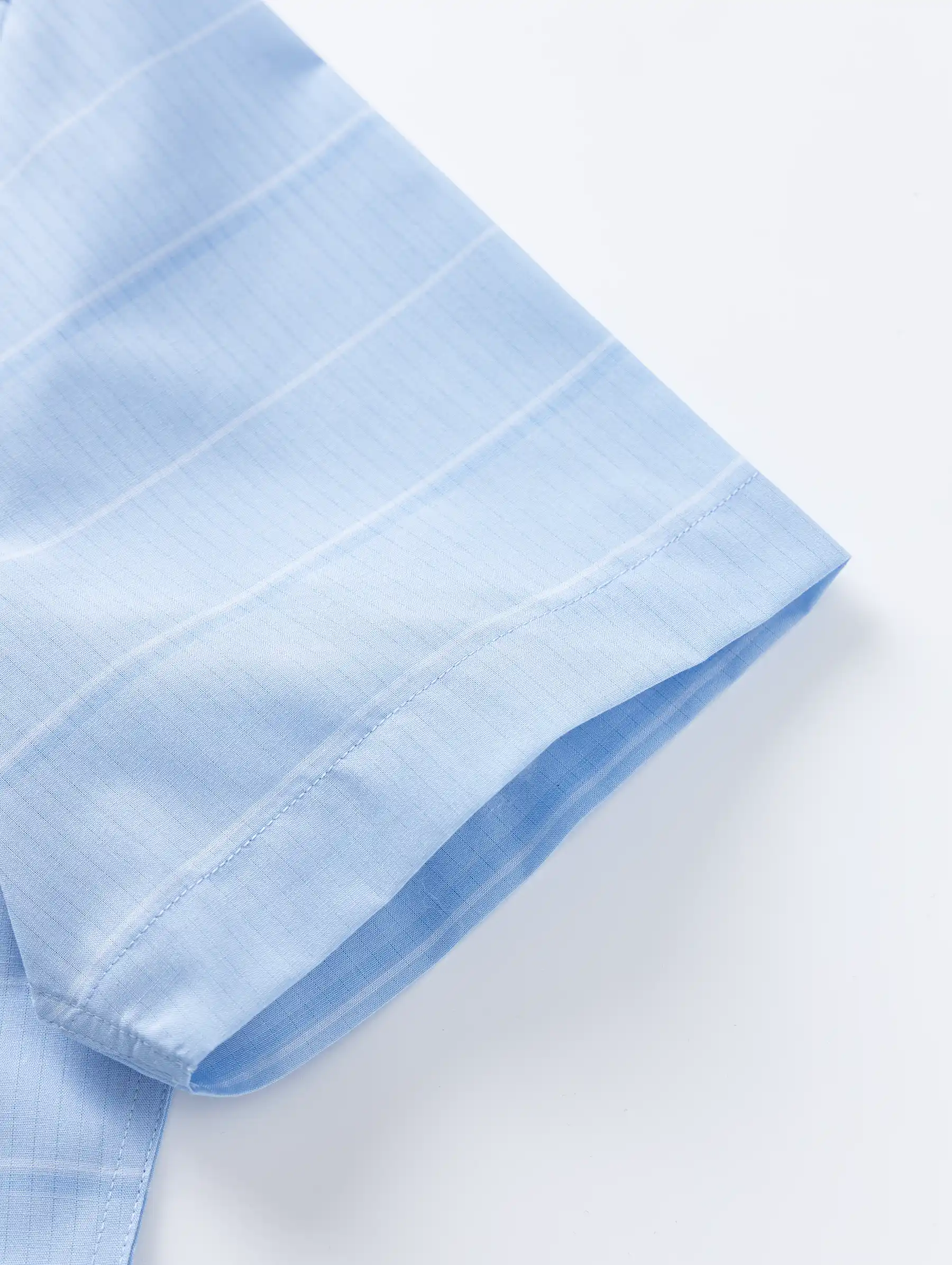 Áo Sơ Mi Nam Ngắn Tay 5S Fashion Dệt Kẻ Ngang Slimfit ASC25061