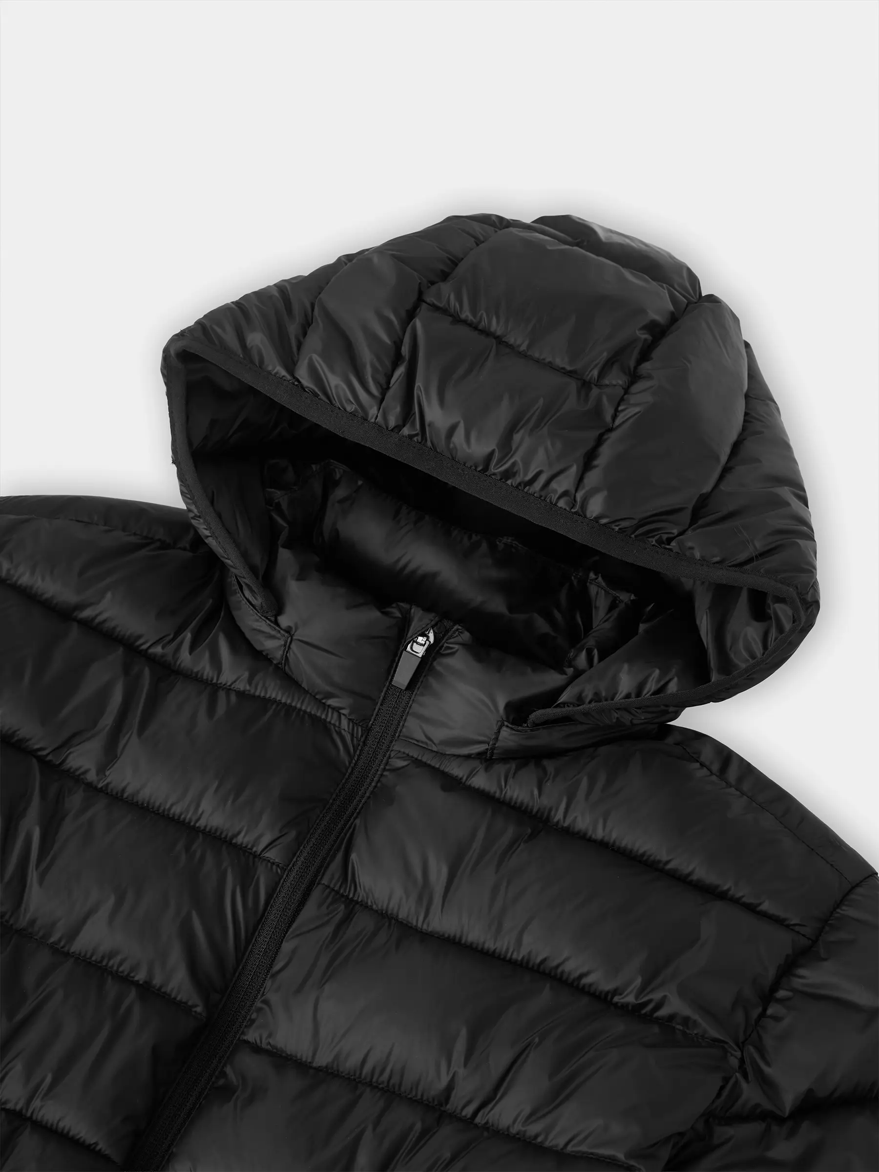 Áo Khoác Phao Nam Siêu Nhẹ Air-PUFFER HEATLOCK 5S FASHION Mũ Tháo Rời M0APH25011
