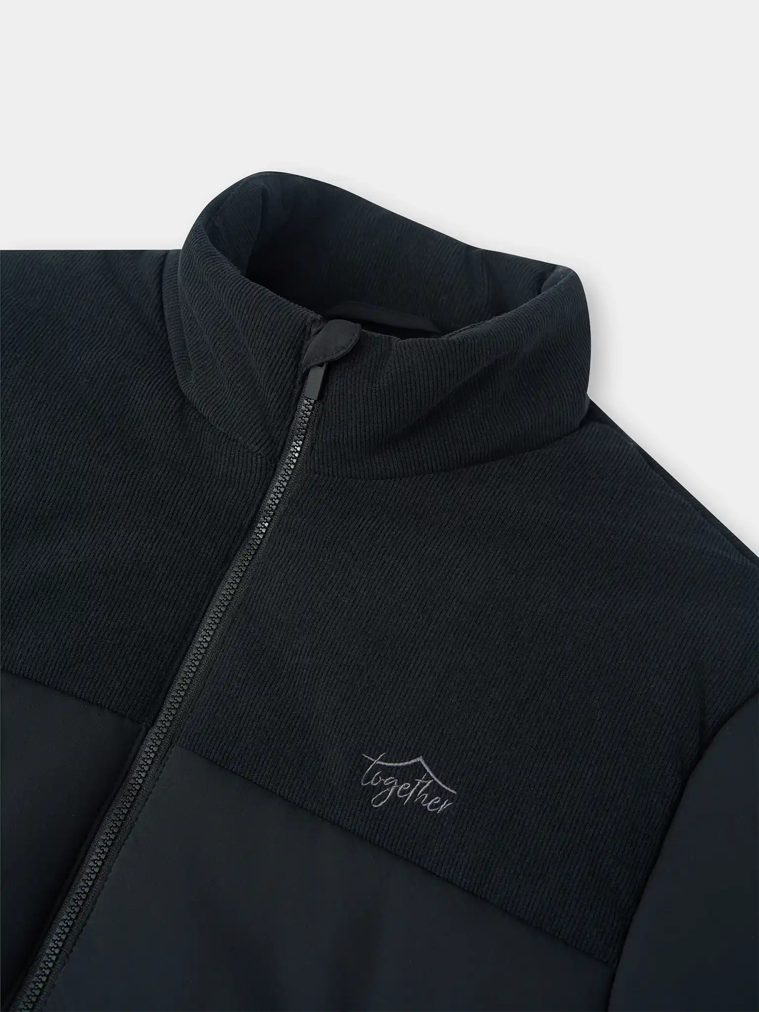 Áo Phao Nam Can Phối Nhung Cổ Trụ 5S Fashion Phom Slimfit M0PHF25001