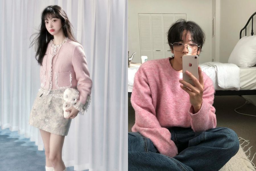 Màu hồng mang lại nét trẻ trung, dễ mến