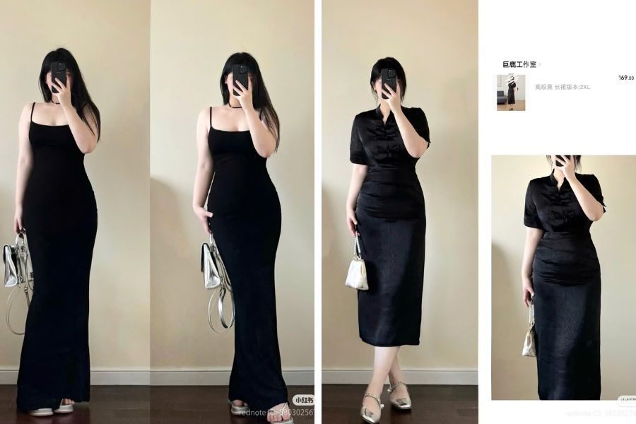 Mẫu váy ôm body trơn đuôi cá tuyệt đẹp và váy có nhún eo tinh tế