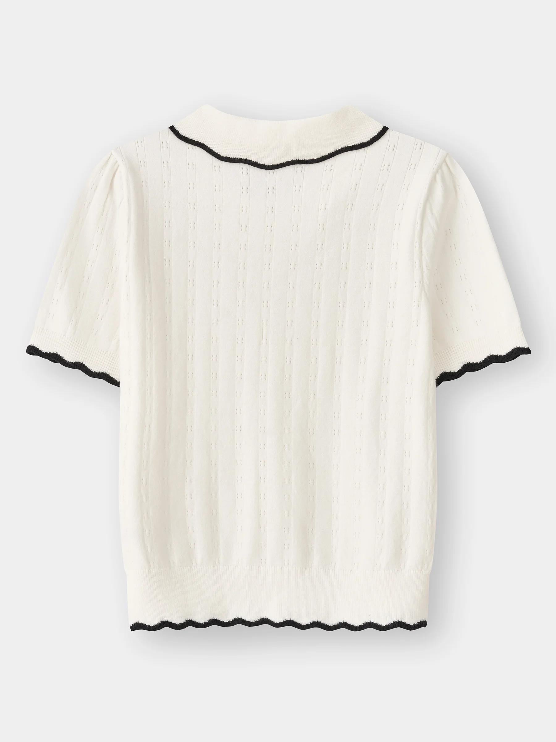 Áo Len Cộc Tay Nữ 5S Fashion Dệt Hiệu Ứng W0ALC25006