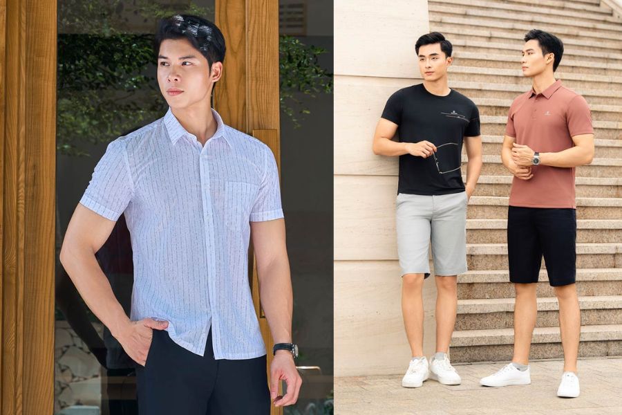 Các outfit tối giản của thương hiệu Santino