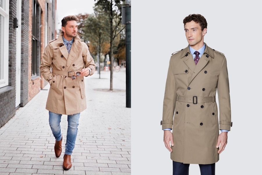 Mẫu áo khoác trung niên nam trend coat