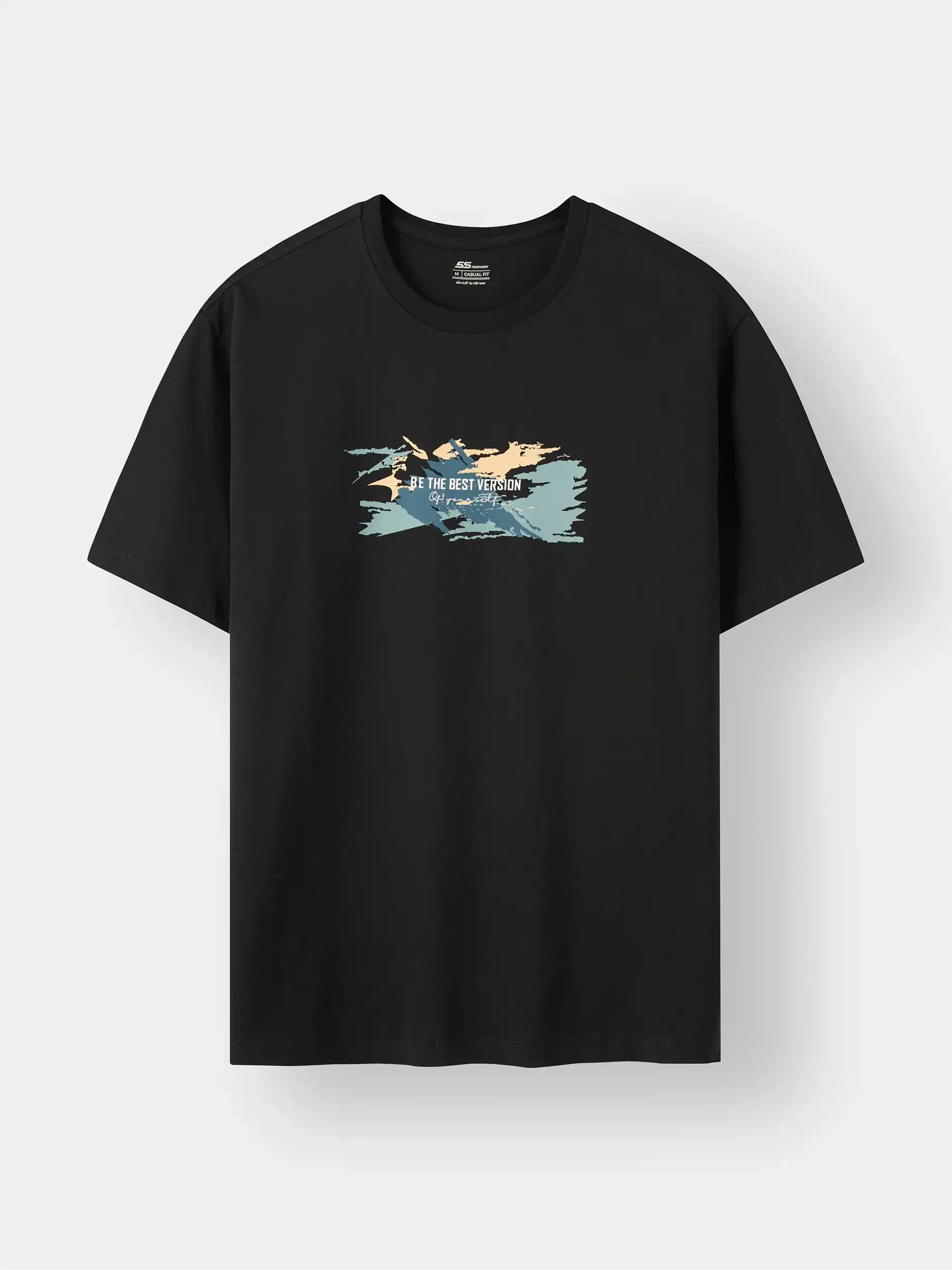 Áo Thun Nam Cotton 5S FASHION In Phong Cách Phom Casual M0ATS26008