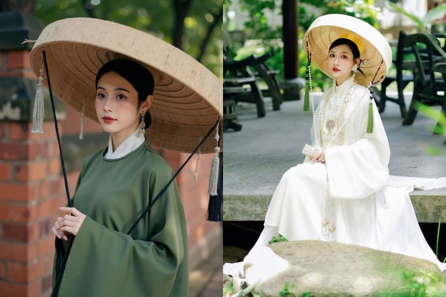 Set đồ truyền thống cách điệu chụp ảnh tết