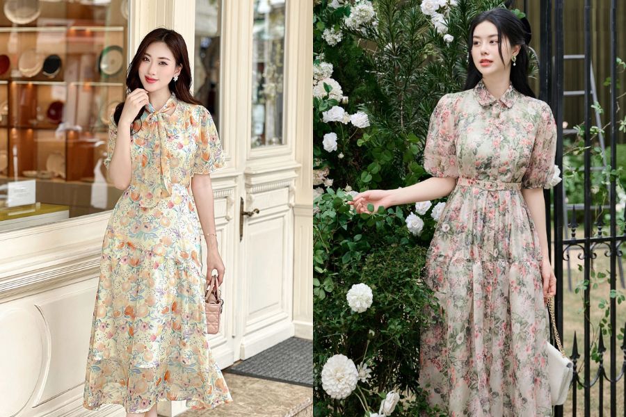 Váy hoa nhí mang lại cảm giác tươi mới, dịu dàng và rất đỗi nữ tính cho phái đẹp