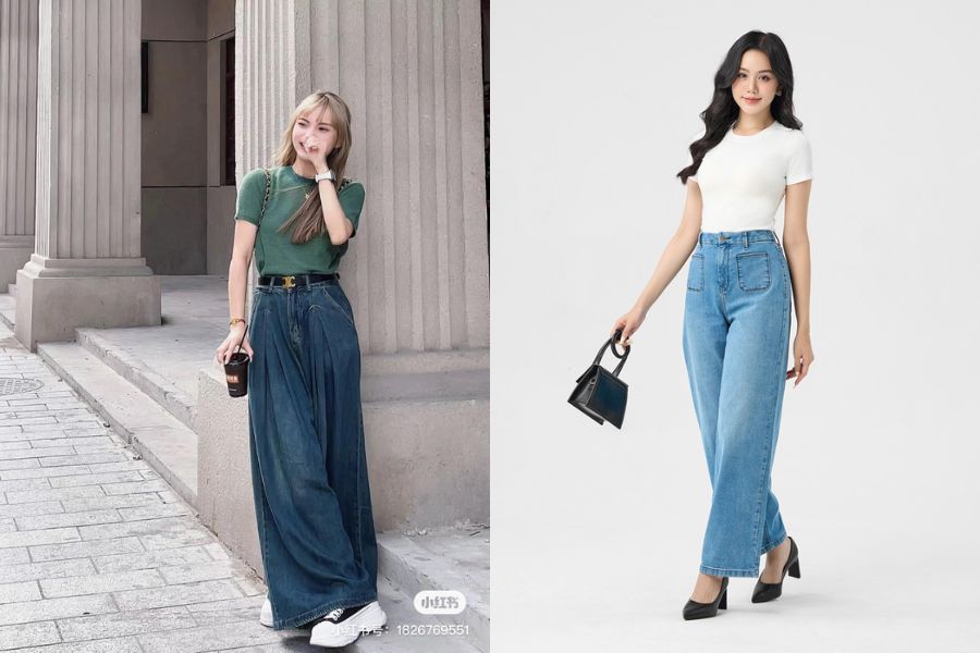 Mix cùng áo phông cách điệu